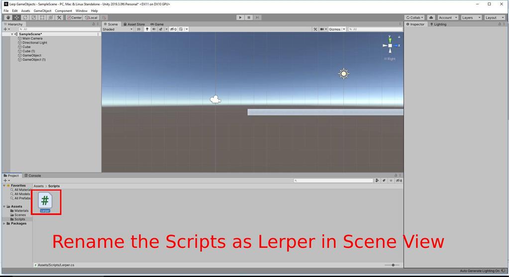 Lerp GameObject Forward And Backward Of A 3D Object Using C# Scripts In ...